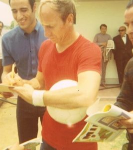 Bobby Charlton at training